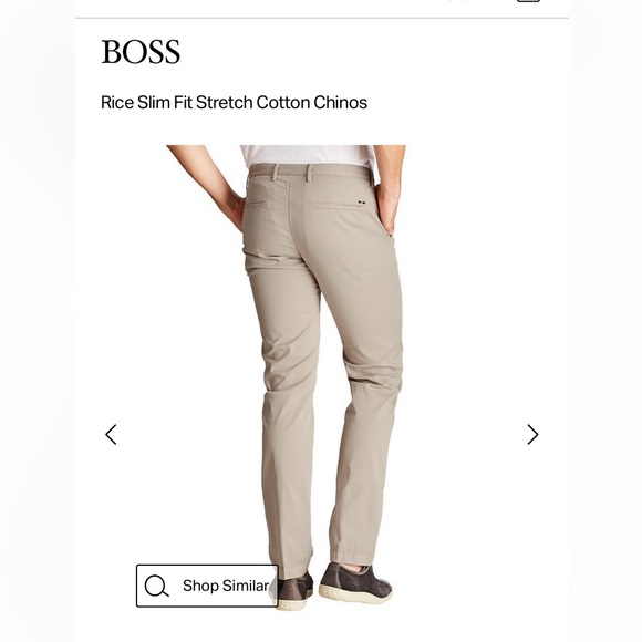 Hugo Boss Rice Slim Fit Stretch Cotton Chinos sz 40 - Picture 2 of 7